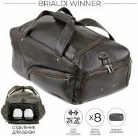 Дорожно-спортивная сумка BRIALDI Winner (Виннер) relief brown