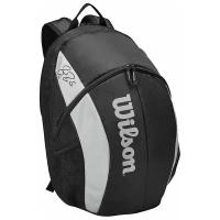 Рюкзак спорт. Wilson Team Backpack, арт. WR8005901001, с карманом под 2 тен. ракетки, черно-серый