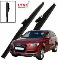 Дворники Audi Q7 (1) 4L / ауди КУ7 2005 2006 2007 2008 2009 Щетки стеклоочистителя зимние LYNXauto 650мм-650мм к-т 2шт