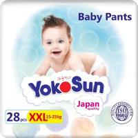 YokoSun трусики XXL (15-23 кг) 28 шт., белый