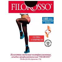 Колготки Filorosso Ultra Compress 140 den лечебно-профилактические, 1 класс, размер: 4, черный
