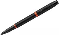 Ручка-роллер Parker "IM Professionals Flame Orange BT" черная, 0,8 мм, подарочная упаковка