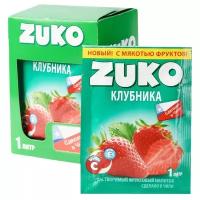 Растворимый напиток со вкусом клубники ZUKO (блок 12шт по 25гр)