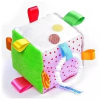 Мягконабивная игрушка Мякиши Кубик с петельками