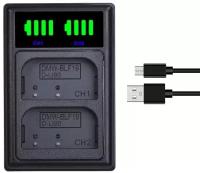 Зарядное устройство для аккумулятора Panasonic DMW-BLF19, GH3, GH4, GH5 / LED Dual Charger