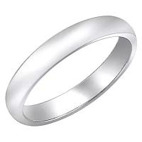 Обручальное кольцо из платины с гравировкой «Amor Omnia vincit», ширина 3,1 мм