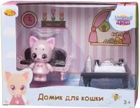 Игровой набор ABtoys Уютный дом Домик для кошки малый. Гостиная PT-01306