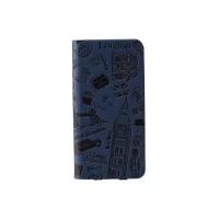 Чехол-книжка Ozaki O'coat Travel для iPhone 6 Plus Кожаный Blue Синий London