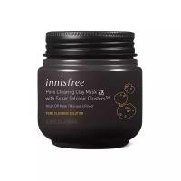 Глиняная маска с вулканическими кластерами для очищения пор Innisfree Pore Clearing Clay Mask 2X with Super Volcanic Clusters