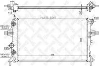 10-25062-SX_радиатор системы охлаждения! Opel Astra 1.4-1.8 16V 98> STELLOX 1025062SX | цена за 1 шт