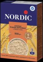 Хлопья NORDIC 4 вида зерновых 500г