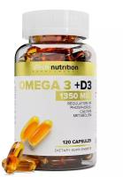 Капсулы aTech Nutrition Omega 3 + D3, 1.4 г, 120 шт