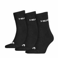 Носки спортивные HEAD Socks Tennis Club x3, Black, 35-38