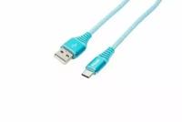 Кабель USB 2.0 Filum FL-CPro-U2-AM-CM-1M-BL1 1 м, USB 2.0 Pro, синий, 2A, разъемы: USB A male- USB Type С male, пакет