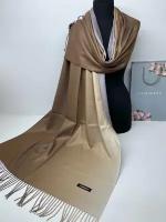 Палантин Cashmere Scarf цвет бежево/серый