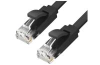 Кабель LAN для подключения интернета cat.6 UTP 1м патч-корд patch cord шнур провод для роутер smart TV ПК черный