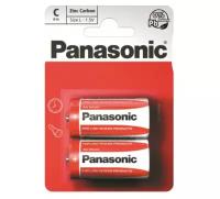 Панасоник / Panasonic - Батарейки солевые Zinc Carbon C R14 1,5V 2 шт