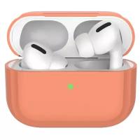 Чехол силиконовый Deppa для AirPods Pro, персиковый