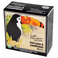 Хна Light Mountain Natural Hair Color & Conditioner Black Черный