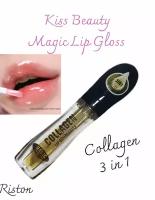 Блеск для губ Kiss Beauty Collagen Lip Moisturise 3 in 1 с коллагеном