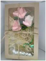 Букет из мыльных цветов с цветочным запахом - подарок для женщин и девушек!