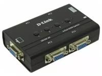 Коммутатор D-Link DKVM-4K,DKVM-4K/B 4-port KVM Switch, VGA+PS/2 ports