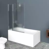 Душевая шторка на ванну BelBagno UNO 1200х1500 хром (рифленое стекло) UNO-V-11-120/150-P-Cr