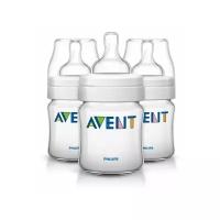 Philips AVENT Бутылочки полипропиленовые Classic SCF680/37 125 мл, 3 шт., с рождения