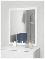 Зеркало №3 к туалетному столику в прихожую спальню детскую настенное ЛДСП 75х60х2см белый