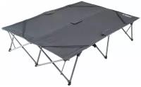 Двухспальная кемпинговая кровать King Camp 4005 Isa Queen Quick Cot 215×140×48 см, серый