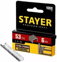 Скобы для степлера STAYER узкие тип 53 6 мм 1000 шт. (3159-06_z02)