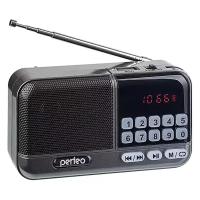 Радиоприемник цифровой Perfeo ASPEN FM+ 87.5-108МГц/ MP3, серый
