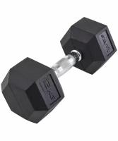 Гантель гексагональная Starfit DB-301 12 кг, обрезиненная, черный