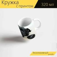 Кружка с рисунком, принтом "Никон, камера, никон фотоаппарат" 320 мл