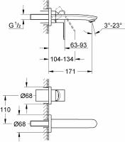 Смеситель Grohe Eurostyle Cosmopolitan 19571002 для раковины