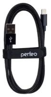 Perfeo USB - Lightning (I4301, I4303, I4305, I4307, I4309), 1 м, черный
