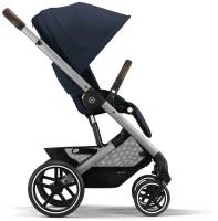 Cybex Balios S Lux Прогулочная коляска (2023), рама Silver, текстиль Ocean Blue