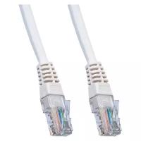 Кабель патчкорд UTP RJ-45 кат.5e 24AWG 4PR-ETL TIA/EIA -568B литой многожильный 5 метров PERFEO серый