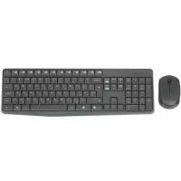 Комплект (клавиатура и мышь) Logitech MK235, серый (только английская)