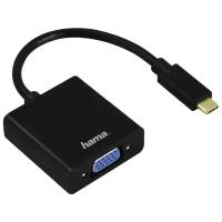 Адаптер Hama 00135727 USB Type-C (m) VGA (f) 0.1м черный