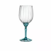 Набор бокалов для вина 4 штуки Bormioli Rocco Florian Lucent Blue, 535 мл, прозрачно-голубые