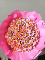 Букет съедобный сладкий подарочный из конфет карамели Чупа-чупс мини MINI