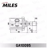 ШРУС HONDA CR-V RE3/RE4 2007-2012 внутр. зад. MILES GA10095