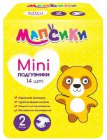 Мапсики подгузники детские р.mini 3-6кг n14