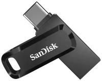 Флешка SanDisk Ultra Dual Drive Go USB Type-C 256 ГБ, 1 шт., черный
