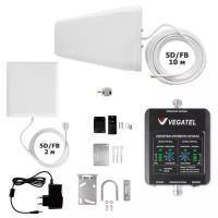 Комплект усиления сотового сигнала GSM 3G 2100 VEGATEL VT-900E/3G-kit (дом, LED)