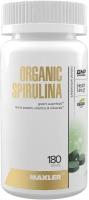 БАД Maxler Organic Spirulina, 180 таблеток - Природный антиоксидант - 1500 мг органической спирулины в порции - 60 порций