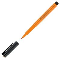 Faber-Castell ручка капиллярная Pitt Artist Pen Brush B, 167413, оранжевый цвет чернил, 1 шт