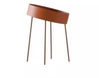 Кофейные столики в стиле COIN cocktail table by Roche Bobois (оранжевый высокий 40*58 см)