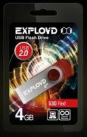 USB флэш-накопитель (EXPLOYD 4GB 530 красный)